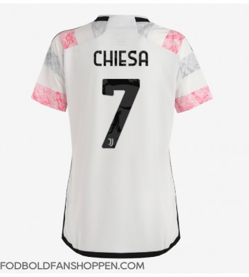 Juventus Federico Chiesa #7 Udebanetrøje Dame 2023-24 Kortærmet